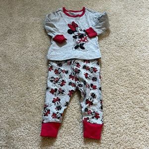 Minnie Mouse matching set 9-12m